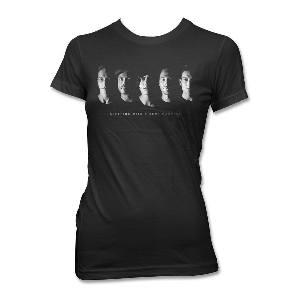 Official Sleeping With Sirens Skeleon Unisex T-Shirt Photo Cover Madness Crest